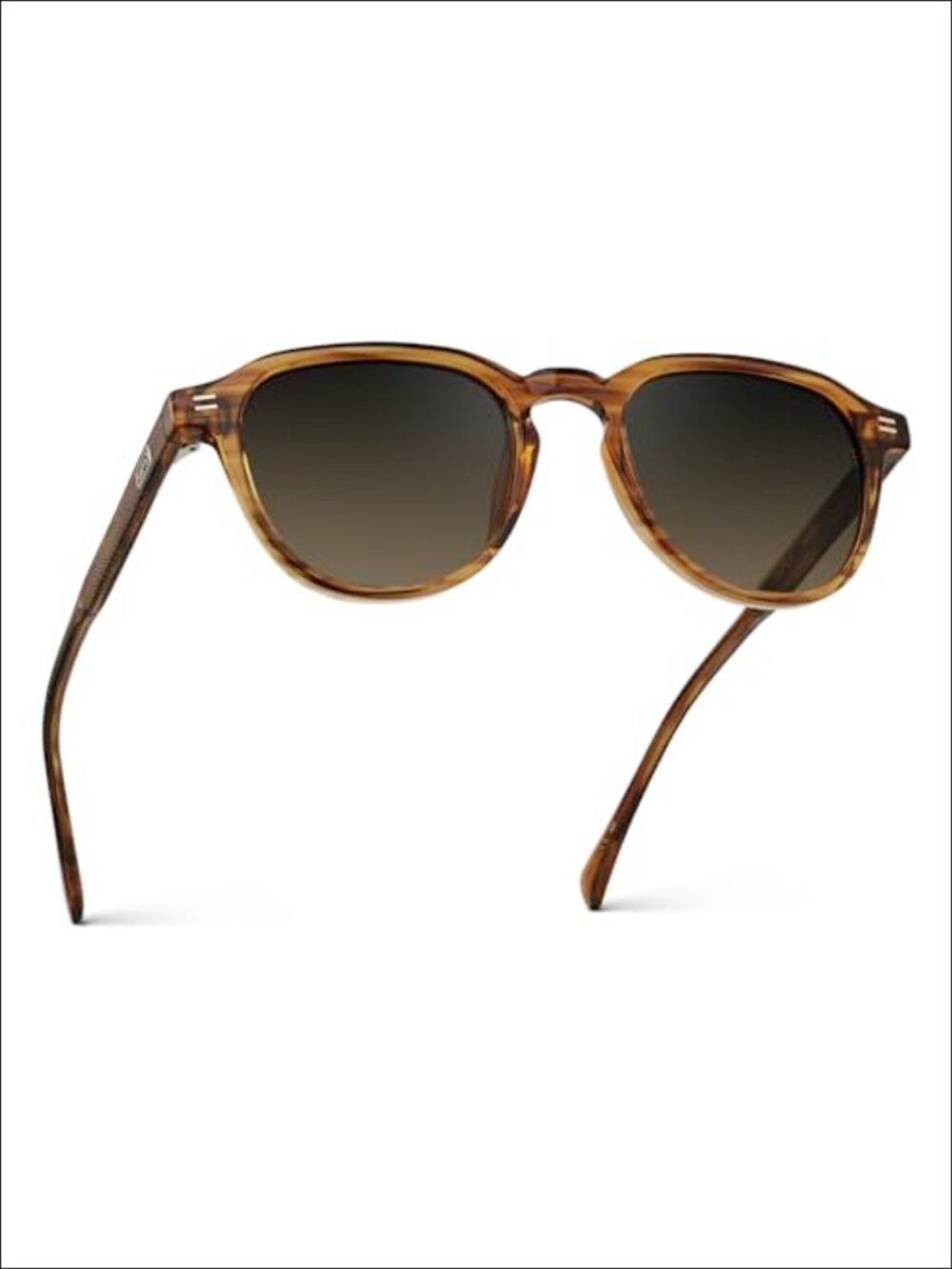 Polarized Round Sunglasses Acetate TR90 Slim Retro Frame UV Protection